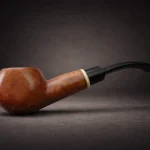 Ručno izrađena lula Palantir od korijena vrijeska iz serije Numenor 03, prikazana sa bočne strane